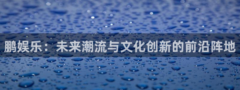 南宫焦点娱乐官网版：鹏娱乐：未来潮流与文化创新的前沿阵地